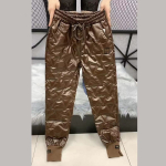 Naiste alla puuvillased haaremip&uuml;ksid s&uuml;gistalvised paksud elastsed k&otilde;rge v&ouml;&ouml;kohaga pikad p&uuml;ksid naiste tasku Mujer pantalonid M must
