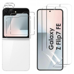 Verre Tremp&eacute; pour Samsung Galaxy Z FLIP 7 FE et Protection Cam&eacute;ra et Protection plastique &eacute;cran [Pack 2] Film Vitre Phonillico&reg;