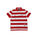 Nike Sportswear Swoosh triibuline l&uuml;hikeste varrukatega polos&auml;rk meestele punane-valge CJ4910-657 L
