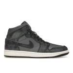 Air Jordan 1 Mid Kulunud Suitsuhall Naiste Tossud Off-Noir Sail FJ3448-001 36.5