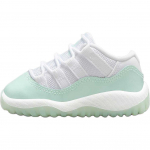 Air Jordan 11 Retro Low TD Igloo Beebi Tossud Roheline Valge 645107-103 23.5