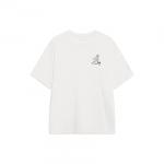 Li Ning Hiina Kultuuri Seeria Mugav Hingav Logotr&uuml;kiga &Uuml;hev&auml;rviline Vaba L&otilde;ikega Pullover L&uuml;hikeste Varrukatega Langetatud &Otilde;la T-s&auml;rk AHSU738-1 S