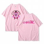 Muusikab&auml;nd Gorillaz PUNK ROCK T-s&auml;rk Mehed Naiste Suvi 90ndate O-kaelusega Puuvillane L&uuml;hikeste varrukatega T-s&auml;rgid Riided Vintage Y2K Clothing Tee 3XL
