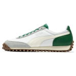 PUMA Fast Rider Dream Kangas Nahk Nailon Vabaaja Mitmek&uuml;lgsed Madalad Lifestyle Jalan&otilde;ud Unisex toss Valge Hall Roheline 393993-02 36