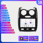 Ossuret Intelligentne 2Din Android Autoraadio Renault Duster 2015-2020 jaoks Autode Multimeediam&auml;ngija GPS Traadita Carplay Android Auto 4G DSP SWC 360Kaamera S8 8Core 8G 128G