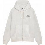 Stussy x Nike Pigmentv&auml;rvitud Fliisist T&otilde;mblukuga Huppar (Aasia suuruse m&auml;&auml;ramine) Hele Luu Unisex Streetwear FZ9991-072 XL