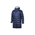 Adidas Real Madrid Soe Kapuutsiga Keskmise Pikkusega Puhverjakk Talvine Meeste &Uuml;ler&otilde;ivad Tume Sinine FQ3317 XL