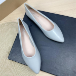 Mood 2025 Uued Teravaotsalised Naiste Korterkingad Lakknahast T&ouml;&ouml;kingad Suurused Naiste Kingad 42 43 Mokassiinid Naistele Zapatos Mujer 36 gray