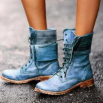 Suurused 36-43 Kingad Naistele S&uuml;gis Saapad Tikand Paelkinnitusega PU Nahk Naiste Jalan&otilde;ud Daamide Kingad Botas De Mujer 39 black