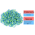 K&auml;sitsi valmistatud &otilde;petlikud m&auml;nguasjad: 500g K&otilde;rge Elastsusega Kaheksav&auml;rvilised Kummikud DIY Kudumiseks ja Ehtek&auml;ev&otilde;rude jaoks.