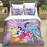 Multikas My Little Pony Voodipesukomplektid peen vooditarvete komplekt tekikott vooditekkide komplekt voodipesukomplekt luksuslik s&uuml;nnip&auml;evakingitus AU Single(140x210cm)