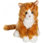 Gipsy Toys - Chat Mimiz Roux et Blanc - Peluche - 28 cm oranž