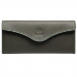 CCOMPANY LIMITED Meeste Cortiva 2 pikk rahakott m&uuml;nditasku ja kaardihoidjaga, t&auml;ielikult taimpargitud lehmanahk (Roheline)