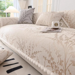 &Scaron;enill diivanipadi Jacquard koos Hairball diivani kattega libisemisvastane kate Retro universaalne kulumiskindel k&auml;etugi elutuba 70x70cm 1pcs