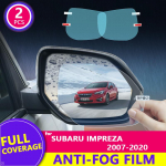 for Subaru Impreza 2007- Rearview Mirror Film HD Anti-Fog Anti-Scratch Rainproof Auto Mirror Sticker Car Square 175mm x 200mm