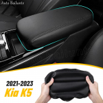 For fit Kia K5 2022 2023 Center Console Covers Car Armrests Box Cover Leather Protector Interior -2023