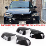 Auto Auto Tagavaate K&uuml;ljepeegli Katte Trimm BMW F25 X3 F26 X4 F15 X5 F16 X6 2014 2015-2018 jaoks L&auml;ikiv must S&uuml;sinikkiu stiil 1 pair black