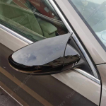 Volkswagen Scirocco MK3 jaoks 2 tk l&auml;ikivmustad auto tahavaatepeegli kattekorgid viimistluskest raam Scirocco 3TH TSI TDI R Gloss Black