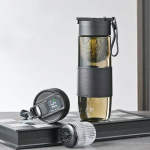 Nutikas LED temperatuurin&auml;idikuga veepudel tee jaoks, teekurnaga, infuseriga, Tritan materjalist, teepudel 600-800ml