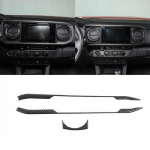 Carbon Fiber Central control navigation screen trims For Toyota Tacoma 15-20