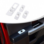 4xWhite Door window switches Control Panel Covers Trim Set for 2015-20 Ford F150