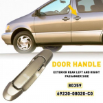 Rear Outside Door Passenger+ Driver Side Fit handles Toyota 98-03 Sienna