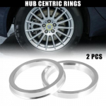 2pcs 73.1mm to 60.1mm Aluminium Alloy Car Hub Centric Rings Wheel Bore Spacer