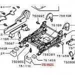 PAJERO V90WV80W KATTEOSA, ESIMESE ISTME SIIN, BEEŽ Originaal LH