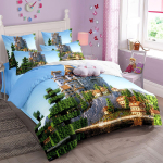 3D HD Avengers Minu Maailm Koletis Tapeet Digitaalne Tr&uuml;kk Voodipesukomplekt Tekikott Tekk Voodi Poistele T&uuml;drukutele Kingitus 140x200cm-2pcs