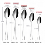 Zhao Ran paksustatud roostevabast terasest kooniline lusikas