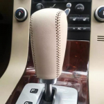 For Volvo S60 S80 S80L Leather gear shift cover old hand sewn gear lever cover 1