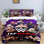 Moodne maadlus Spordid W-Wwe 3D Prinditud Voodipesukomplektid Vooditarvete Komplekt Tekikott Voodikatte Komplekt Voodipesu Komplekt Luksuslikud Kingitused EU Single(135*200cm)3pcs