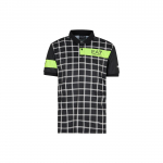 Emporio Armani EA7 S&uuml;gis/Talv 23 V&auml;rviplokk Ruuduline Logotr&uuml;kiga L&uuml;hikeste Varrukatega Polo S&auml;rk Meeste pealisr&otilde;ivad Must 6RPF23-PJPCZ-1200 S
