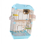 Linnupuuri Linnupuuri Hingav Suur Kodukaunistus Papagoi Puur Kahekordne Parakeetidele Parrotletile Lovebirds'idele Finchidele Budgie'le sinine