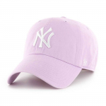Casquette - 47 BRAND - CLEAN UP - Pourpre - 100% coton - D&eacute;contract&eacute;e pour fans Yankees