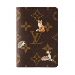 Louis Vuitton taskuorganisaator Ss26 Loomaprint Monogramm Metsaga kaetud l&otilde;uend Kaardihoidja Meeste rahakotid Pruun M27020 Gift Set(Basic Set+Box+Shopping Bag)