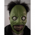 Naeratuse eksortsism Halloweeni kummitusmask festivalibaari maskeraad Kummitusmaja &Otilde;udusmask Rollim&auml;ng Naeratus Valge n&auml;gu Valge silmamask roheline