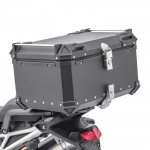 Top case aluminium moto Bagtecs XB65 - 65 Litres - &Eacute;tanche - R&eacute;sistant aux chocs - Universel must