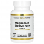 California Gold Nutrition, Magneesiumbisgl&uuml;tsinaat, TRAACS&reg;, 200 mg, 60 taimset kapslit (100 mg kapsli kohta)