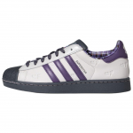 Adidas Originals Superstar 2 Skateboard Shoes Unisex White Dark Purple KH8023 44