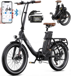 Foldable electric bicycle ONESPORT OT16-2, 250W motor, 48V 17AH battery, top speed 25km/h, cruising range 120km, 20*3.0 inch tires must