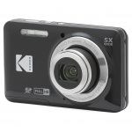 KODAK PIXPRO Zoom 16MP digikaamera 5x optilise suumiga, 28mm lainurk ja LCD-ekraan, lihtne kasutada FZ55-BK Zoom, Nurk, 2,7-tolline (Must)