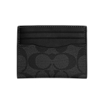 Coach Kaardihoidja 10 Klassikaline Monogrammitr&uuml;kk Kolm Krediitkaardi Pesa Kaetud L&otilde;uend Peene Vasikanahaga Meeste Kaardihoidja Hall Must CQ031-QBMI5 Gift Box Set (Basic Set+Yellow Box)