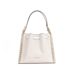 Michael Kors MK Mina Logo T&otilde;mblukuga Koguja Kaetud L&otilde;uend &Auml;mbrikott Naiste k&auml;ekotid Off-White 35H3G4ML3B-LT-CRM-MULTI Basic Set (Bag+Dust Bag)