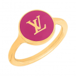 Louis Vuitton Monogrammi Mustriga Emailitud S&otilde;rmus Unisex S&otilde;rmus Kuldne M1921S Box+Shopping Bag,S