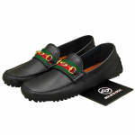 Gucci Driver Hobuseraua detailiga Mokassiinid Meeste Must 624698 1XH10 1066 45.5