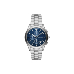 Emporio Armani Kvartsikell Roostevabast terasest rihm 42 mm Sinine sihver 50 m veekindel Meeste kellad AR11528 Regular Box gray