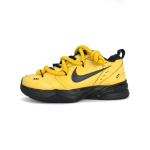 Nike Air Monarch 4 Wear resistant And Lightweight Low top Chunky Sneakers Unisex Yellow 415445-001(Team502-) 39 yellow