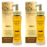 3W Clinic Kollageeni ja Luksusliku Kullaga Revitaliseeriv Mugavus Kuldne Essents Vananemisvastane ja Pinguldav Seerum 150ml x 2tk