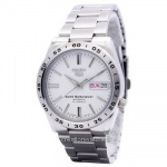 Renoveeritud Seiko 5 Automaatne 21 Juveeli Jaapanis Valmistatud SNKD97 SNKD97J1 SNKD97J Meeste K&auml;ekell valge
